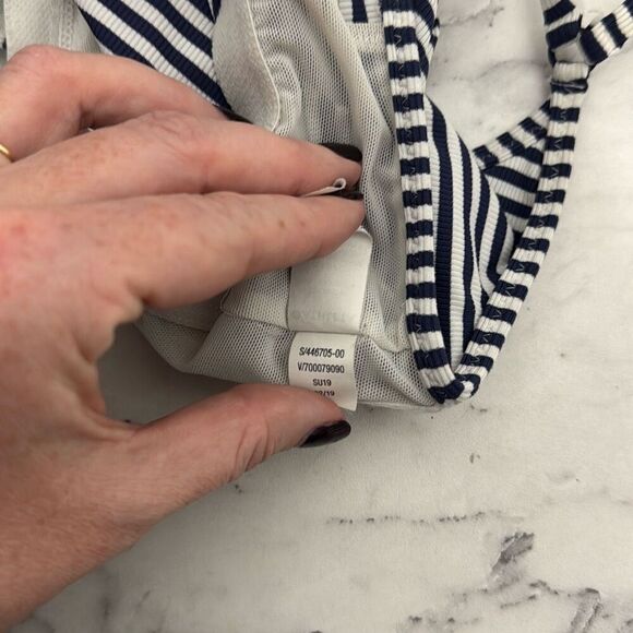 Athleta Rib Stripe Tankini Set 34B/C S - Picture 7 of 10